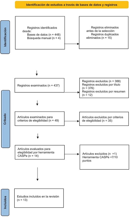 Identificación de estudios de bases de datos y registros