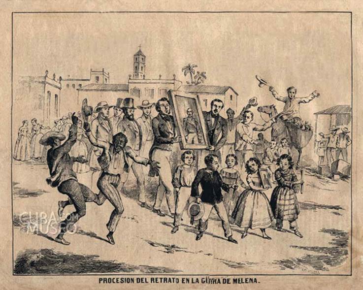 “Procesin del retrato en la Gira de Melena”.