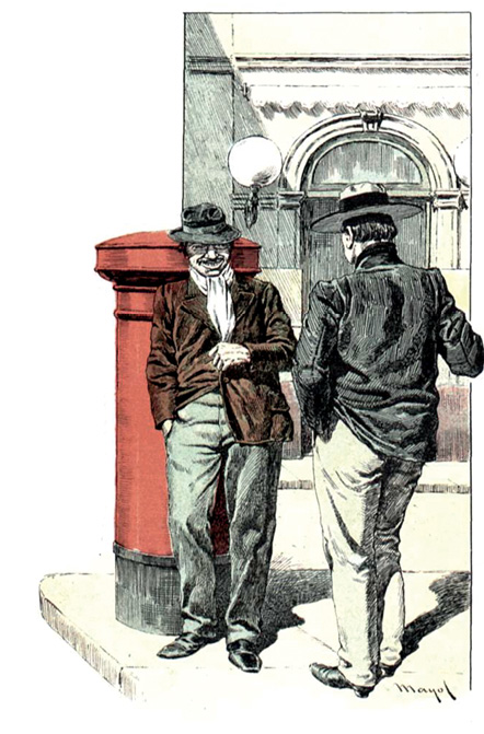 Figura 1. “Entre Amigos”. Ilustracin de Mayol.