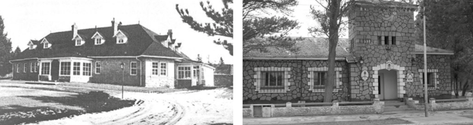 Estancia Pilcaeu (c. 1940) y Comisara de Pilcaniyeu (2016).