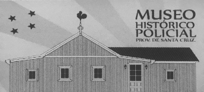 Folletera del museo policial de Santa Cruz.