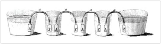 Corona de tazas. Tomado de VOLTA (1800b)