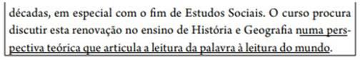 Parte da ementa analisada por Gatti (2009, p.36, grifos nossos)