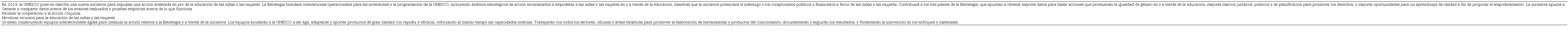Su educación, nuestro futuro: iniciativa de la UNESCO para una
								acción acelerada en pro de la educación de las niñas y las
								mujeres