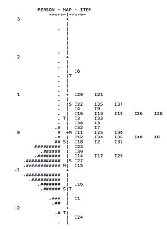Mapa de personas versus &iacute;tems para la PDM 2011