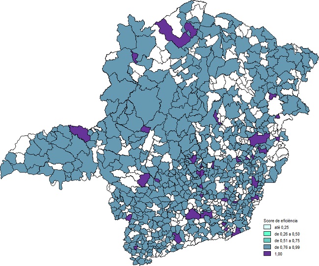 &ndash; A efici&ecirc;ncia dos gastos p&uacute;blicos com difus&atilde;o cultural e o n&iacute;vel educacional dos munic&iacute;pios mineiros segundo o estrato populacional