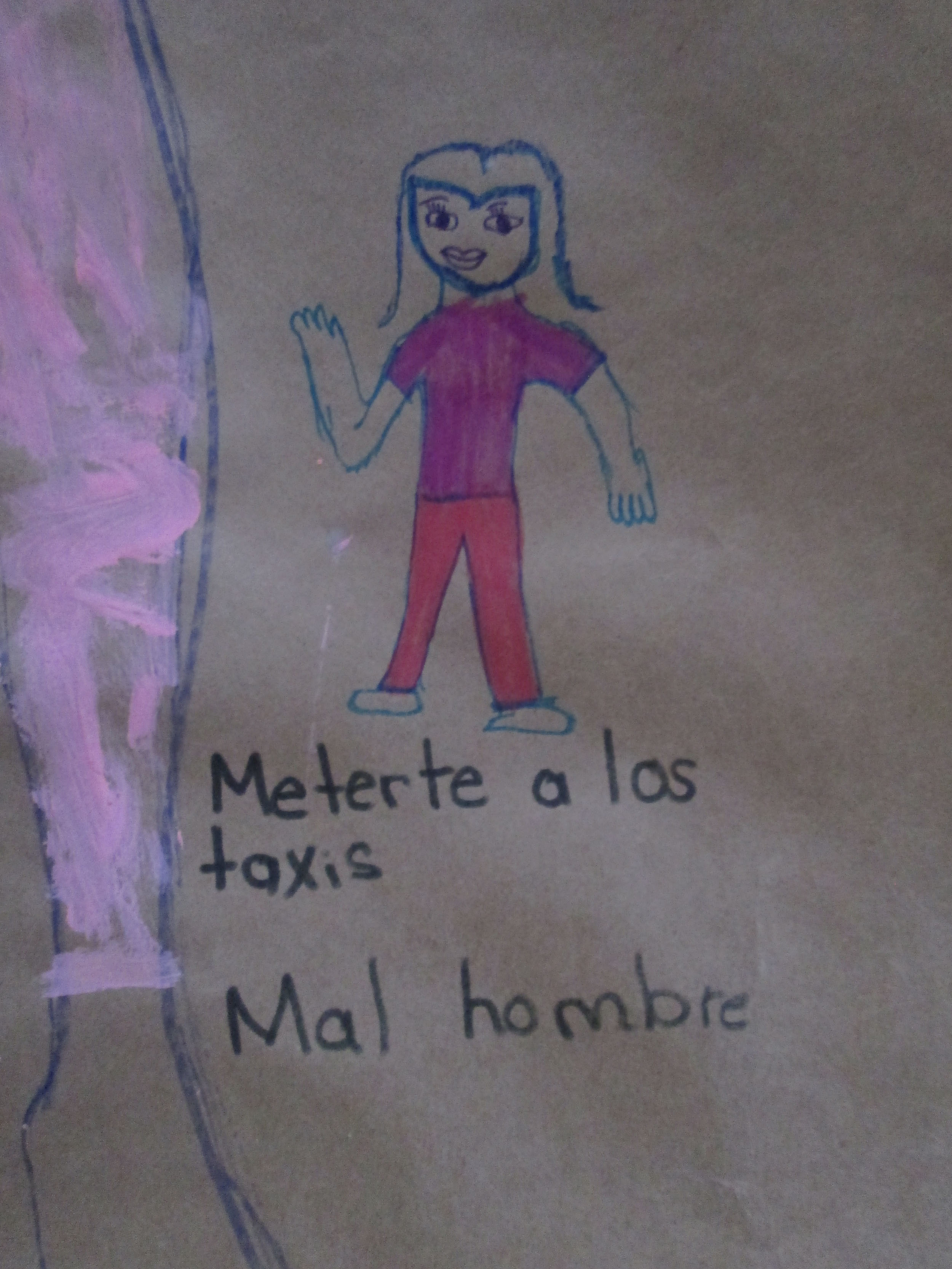 &ldquo;Meterte a los taxis, mal hombre&rdquo;.