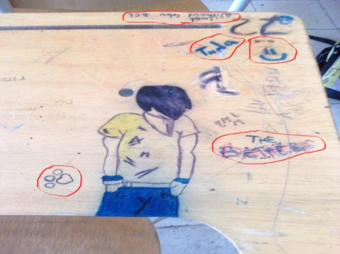 Aula de clase: silla - grado 7°A.