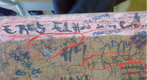 Aula de clase: silla - grado 6°A.