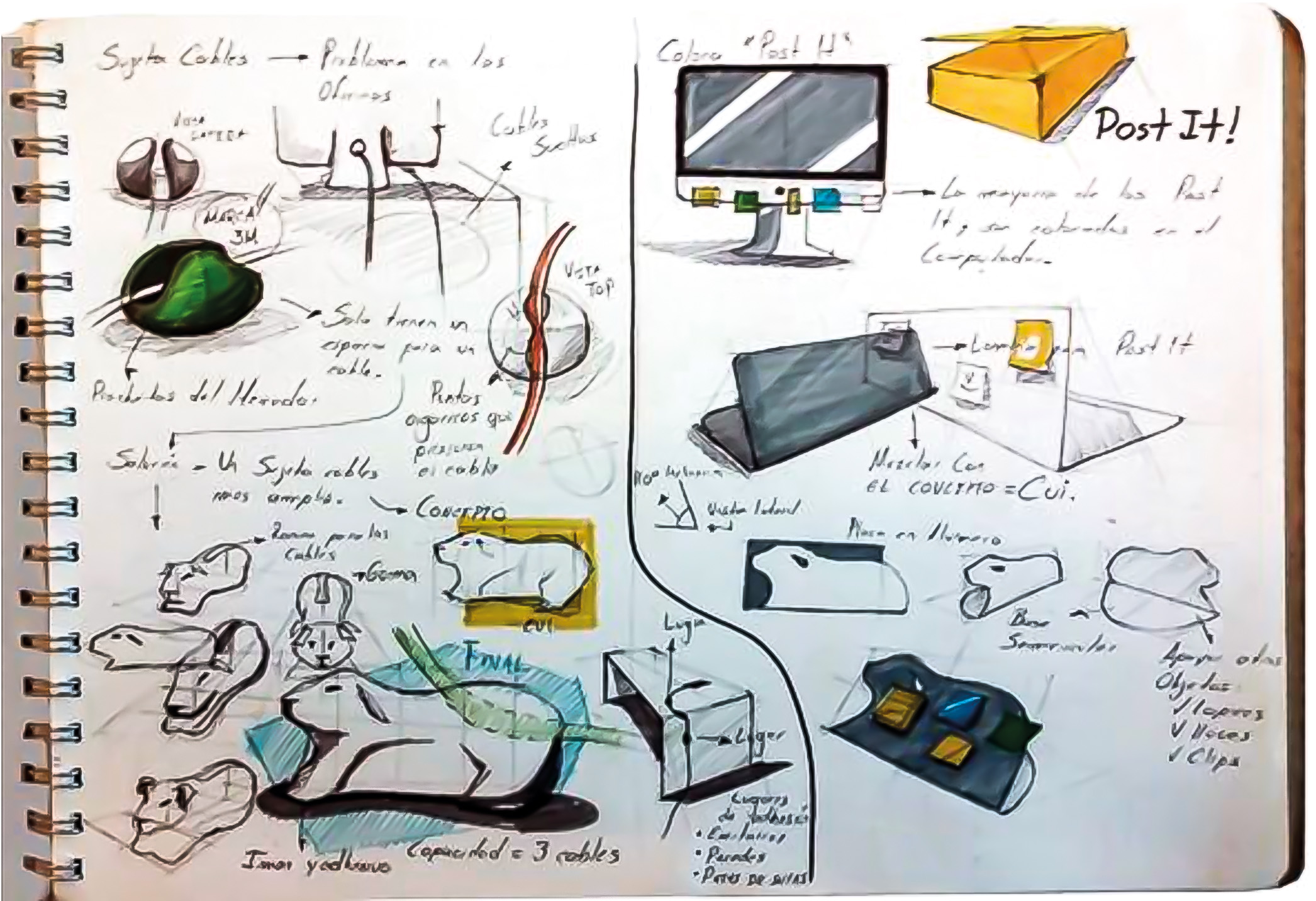 Bit�cora de bocetos del estudiante Santiago Ram�rez, UTADEO