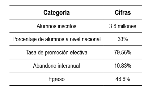 Matrcula educacin secundaria Argentina.