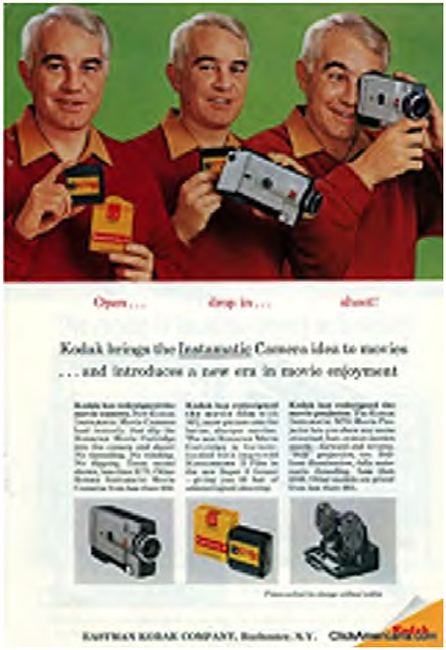 Publicidade Kodak, 1965, https://br.pinterest.com acesso em 12 out. 2016.