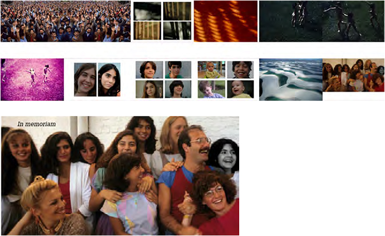 Conjunto de arranjos visuais que integraram a exposição - “Labirintos: Na Parede da Memória”, no Centro Cultural dos Correios, durante o FotoRio 2011, reproduzida na obra de Nair Benedicto, pelo Memorial da Resistência em São Paulo, no prelo.