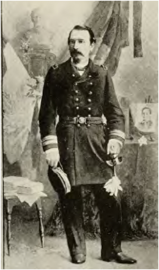 S&Aacute;, Eduardo de. Benjamin Constant. Fundador da Republica no Brazil. D&eacute;cada de 1890. Reprodu&ccedil;&atilde;o fotogr&aacute;fica, impress&atilde;o sobre papel, 38&times;25cm. REG.910. Museu Casa Benjamin Constant, Ibram/MinC.