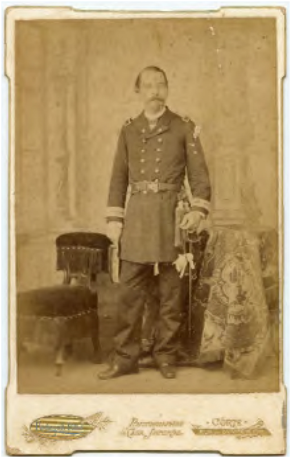 PACHECO E FILHO. Benjamin Constant. Circa 1889. Carte Cabin&ecirc;t, albumina, 12&times;16,5cm, Rio de Janeiro. Museu Casa Benjamin Constant, Ibram/MinC.