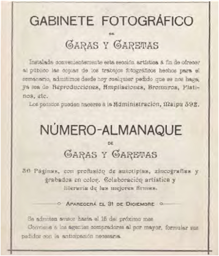 Caras y Caretas, n. 6, 12 de noviembro de 1898, p. 2.