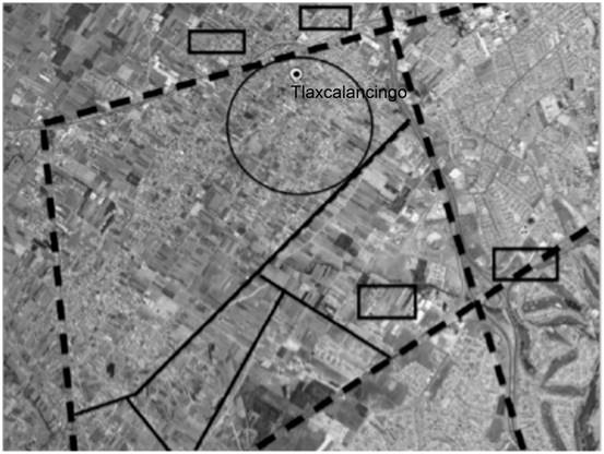 Ubicaci&oacute;n de San Bernardino Tlaxcalancingo