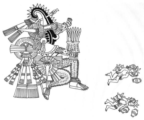 Códice Borbónico, lám. 12