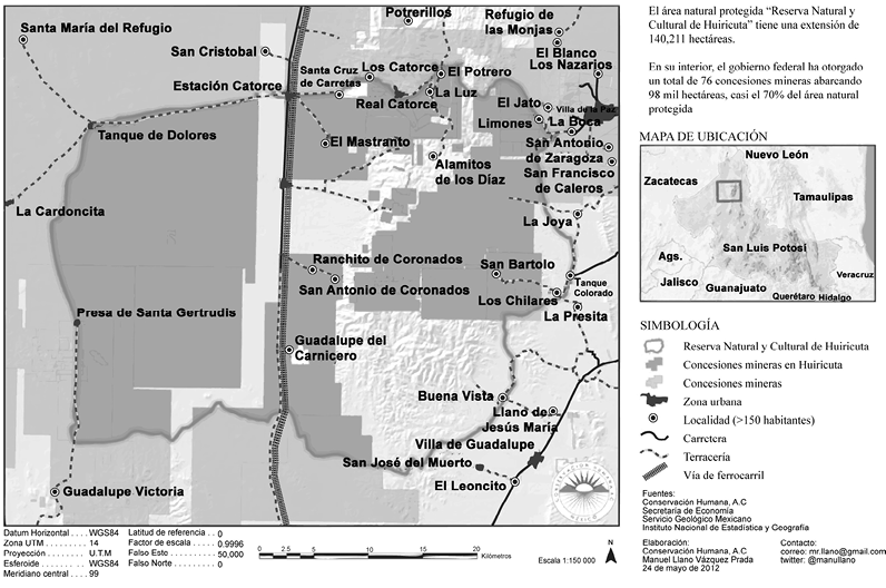 Figura 2. Miner&iacute;a en Wirikuta