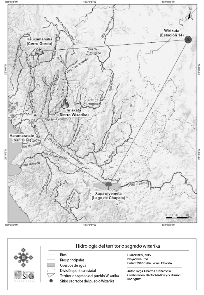 Hidrolog&iacute;a del territorio sagrado wixarika
