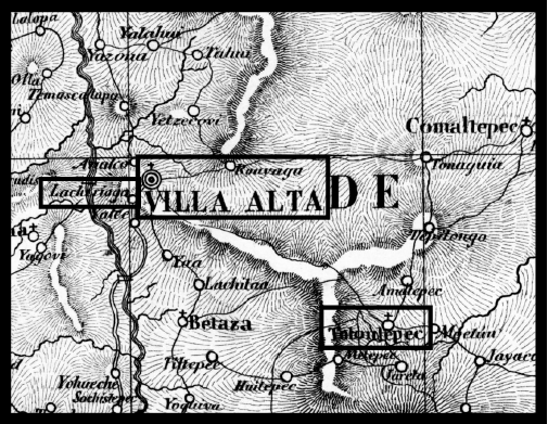 Área de Lachirioag, Villa Alta y Totontepec