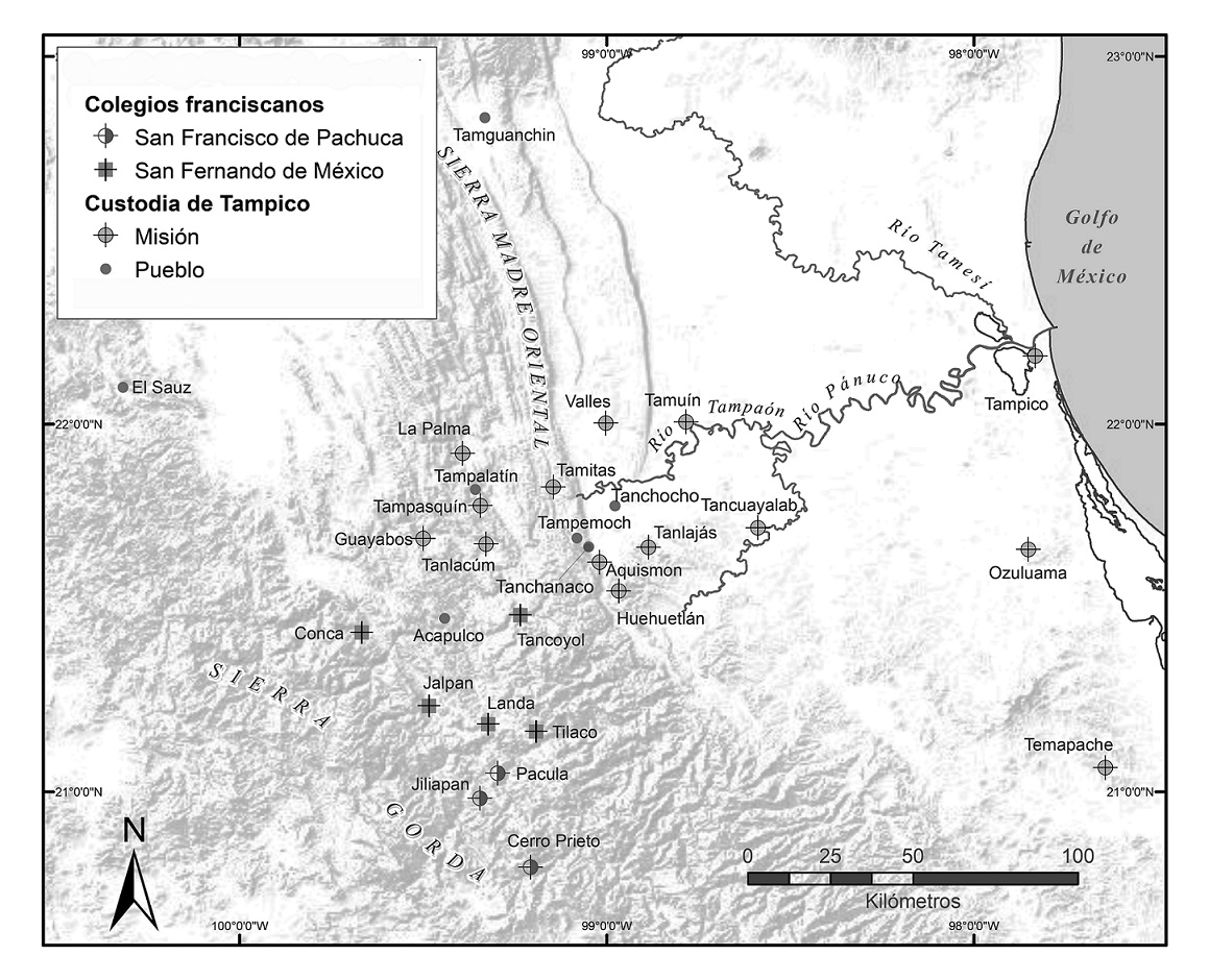 Las misiones franciscanas en el arzobispado de M�xico en 1749