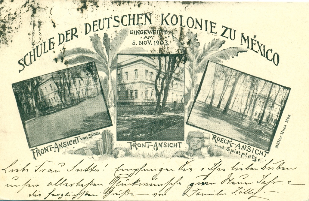 Postal del Colegio Alemán