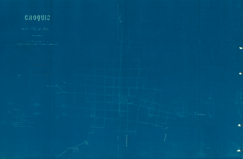 Croquis de la Villa de Peto (siglo XX)