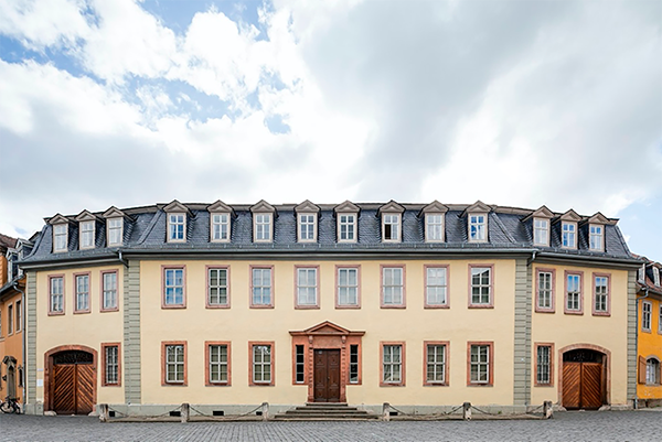 Casa familiar de Goethe en Weimar, en la actualidad convertida en museo. En su domicilio el escritor alem�n practicaba mediciones diarias de la presi�n atmosf�rica.