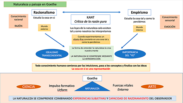 Relaciones en la interpretaci�n de la naturaleza entre Kant y Goethe