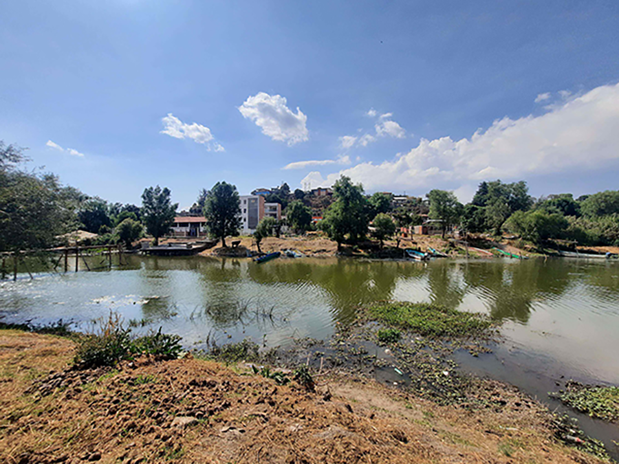 Isla Urand�n de Morelos y desecaci�n en canales