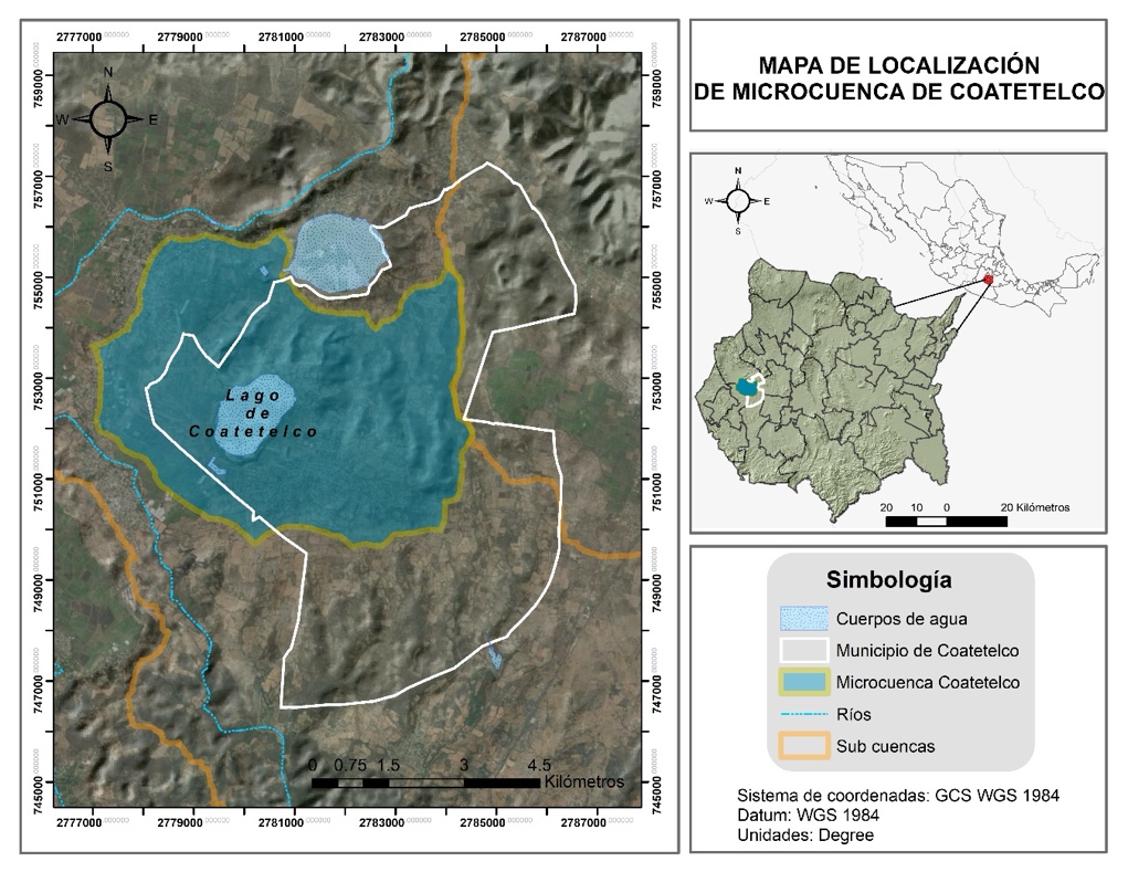 Localizaci�n del lago de Coatetelco