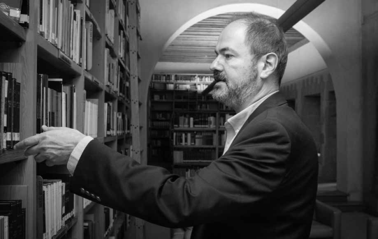 Juan Villoro, periodista, escritor, futbolero y miembro del Colegio Nacional. Ciudad de M&eacute;xico, octubre de 2015