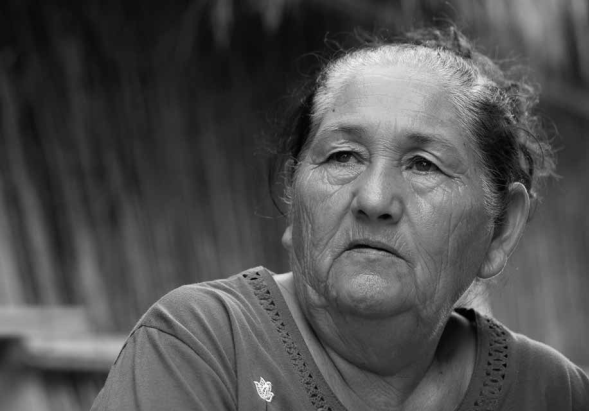 Hilda Hurtado Valenzuela, representante de los pescadores ind&iacute;genas CUCAPAH. Baja California, M&eacute;xico, agosto de 2014.