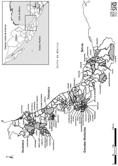 Sedes de la Universidad Veracruzana Intercultural
