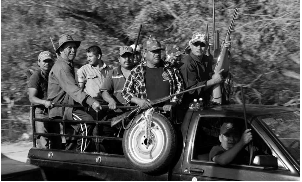 PROMETEO LUCERO - Encabezados por polic�as comunitarios de Cocula, Guerrero, miembros de la Polic�a Federal, la Gendarmer�a, el Ej�rcito y la Fuerza A�rea buscan a 12 personas secuestradas, febrero de 2015.