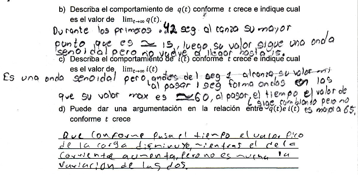 Grupo experimental: cálculos etapa E del evento 3
