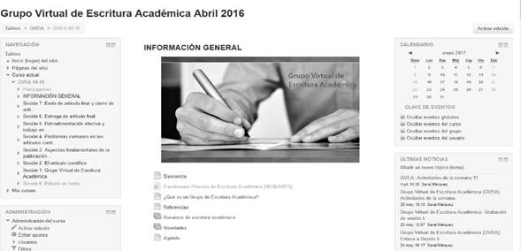 GVEA en plataforma Moodle.