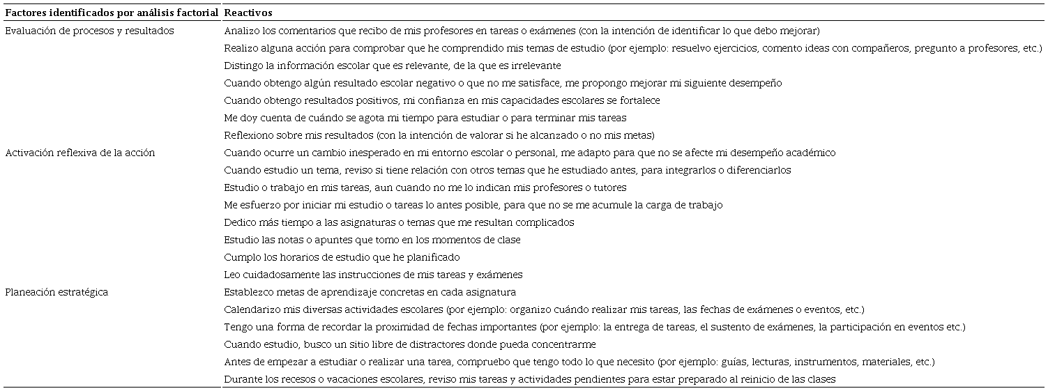 Modelo final del instrumento