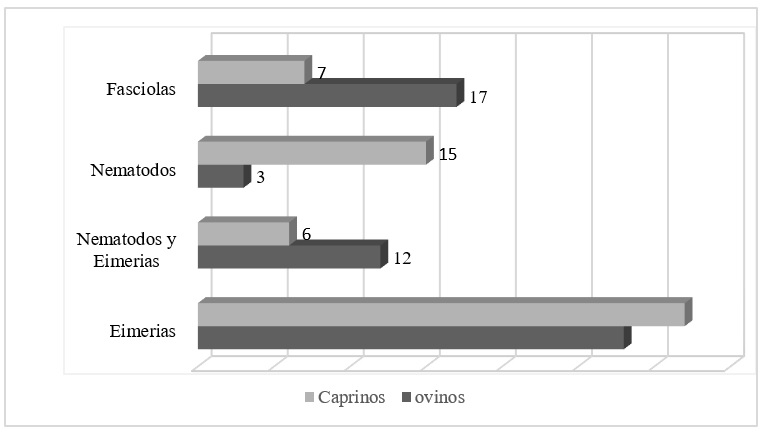 Nombre y población parasitaria presente de los ovinos y caprinos en San José Chiapa, Puebla.