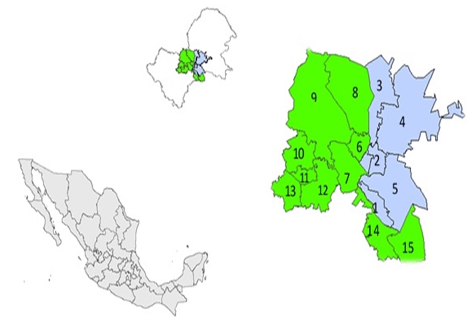 Ubicación de la Comarca Lagunera.