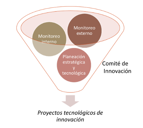 Actividades clave del comit� de innovaci�n y proyectos tecnol�gicos.