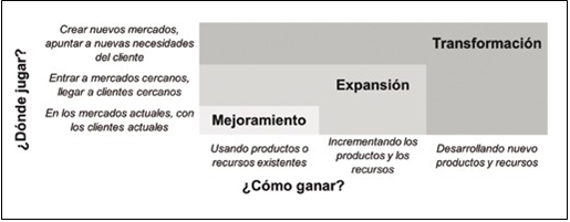 Matriz ¿Cómo ganar? / ¿Dónde jugar?