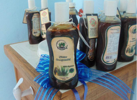 Miel de maguey para venta, San Andrés Daboxtha, noviembre de 2015 (fotografía del autor).