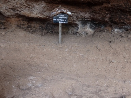 Morteros.
Cuevas de Ongamira