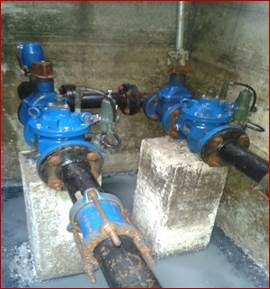 Estacin reguladora de presin ubicada en la Zona 1, EAB.