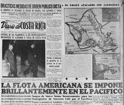 Prensa costarricense y hechos destacados de la Segunda Guerra Mundial  (1939-1945)