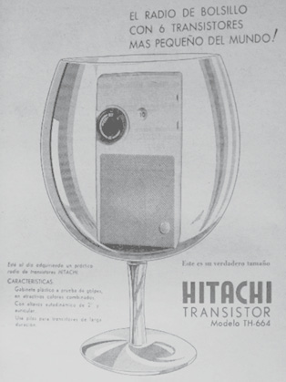 ANUNCIO PUBLICITARIO HITACHI
			LA NACIÓN, 1960