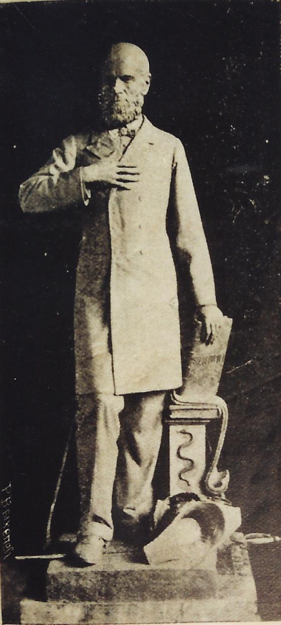 Eloy Palacios Cabello. Boceto en yeso para la fundici�n en bronce de la estatua de Jes�s Jim�nez Zamora. 1901