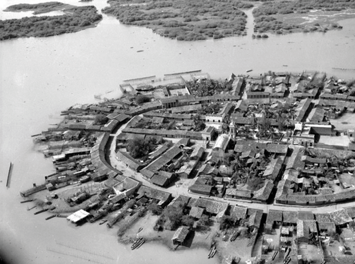 Traza de Mexcaltitn, Mxico, 1955